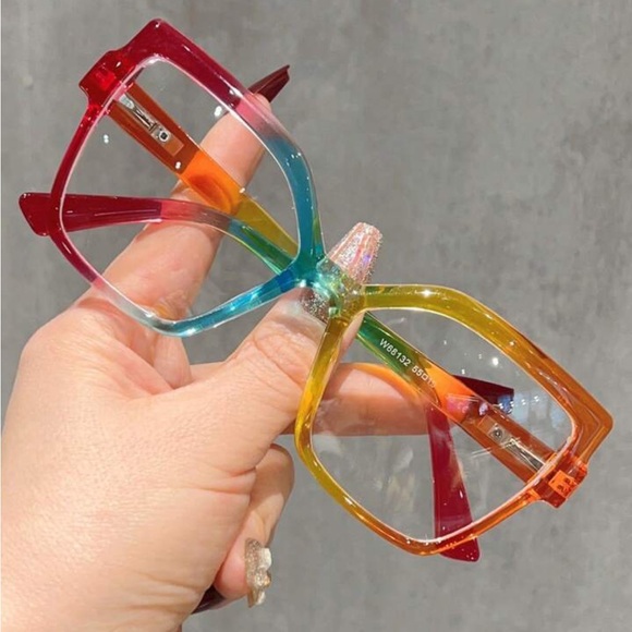 1pc Women's Trendy Blue Light Blocking Glasses Frame, Suitable For Everyday Wear - Picture 2 of 2